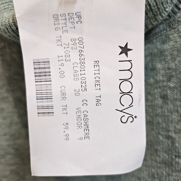 NWT Charter Club Women’s Cashmere Sweater Luxurious Fall Winter Warm Cozy Soft - Picture 5 of 5